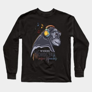 Music Monkey Long Sleeve T-Shirt